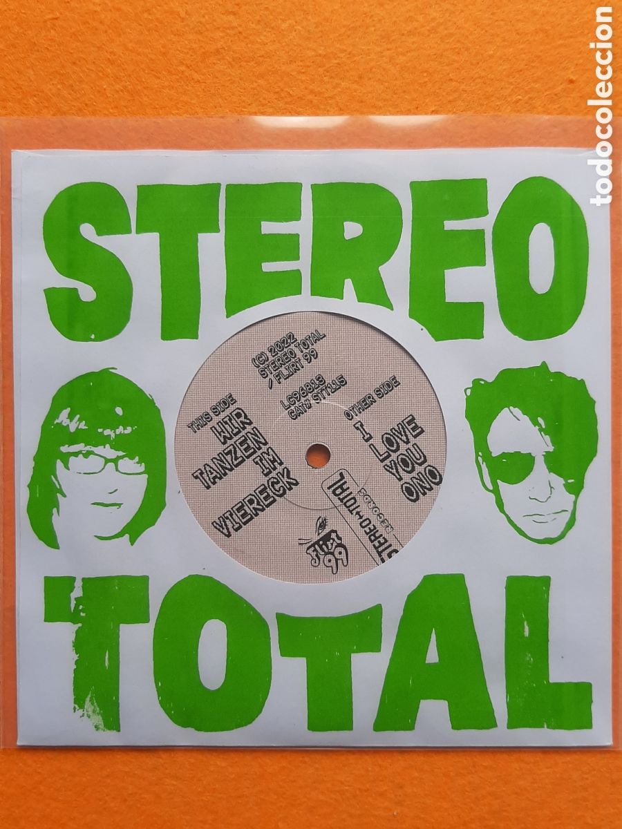 Discos de vinilo: Stereo Total &lrm;- I Love You Ono - Wir Tanzen Im Viereck - Limited 7&rdquo;