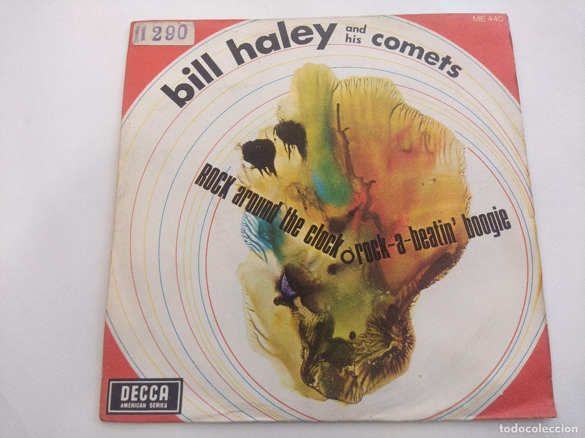 Discos de vinilo: BILL HALEY AND HIS COMITS/ROCK AROUND THE CLOCK/SINGLE. - Foto 1