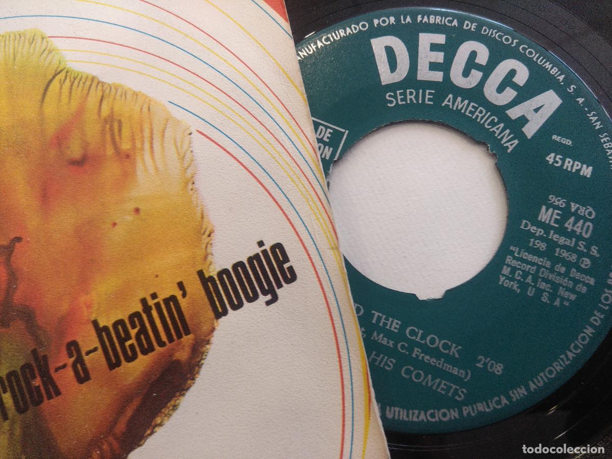Discos de vinilo: BILL HALEY AND HIS COMITS/ROCK AROUND THE CLOCK/SINGLE. - Foto 2