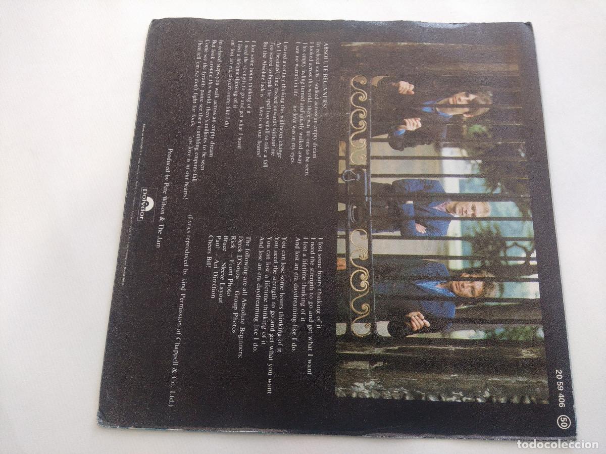 Discos de vinilo: THE JAM/ABSOLUTE BEGINNERS/SINGLE. - Foto 3