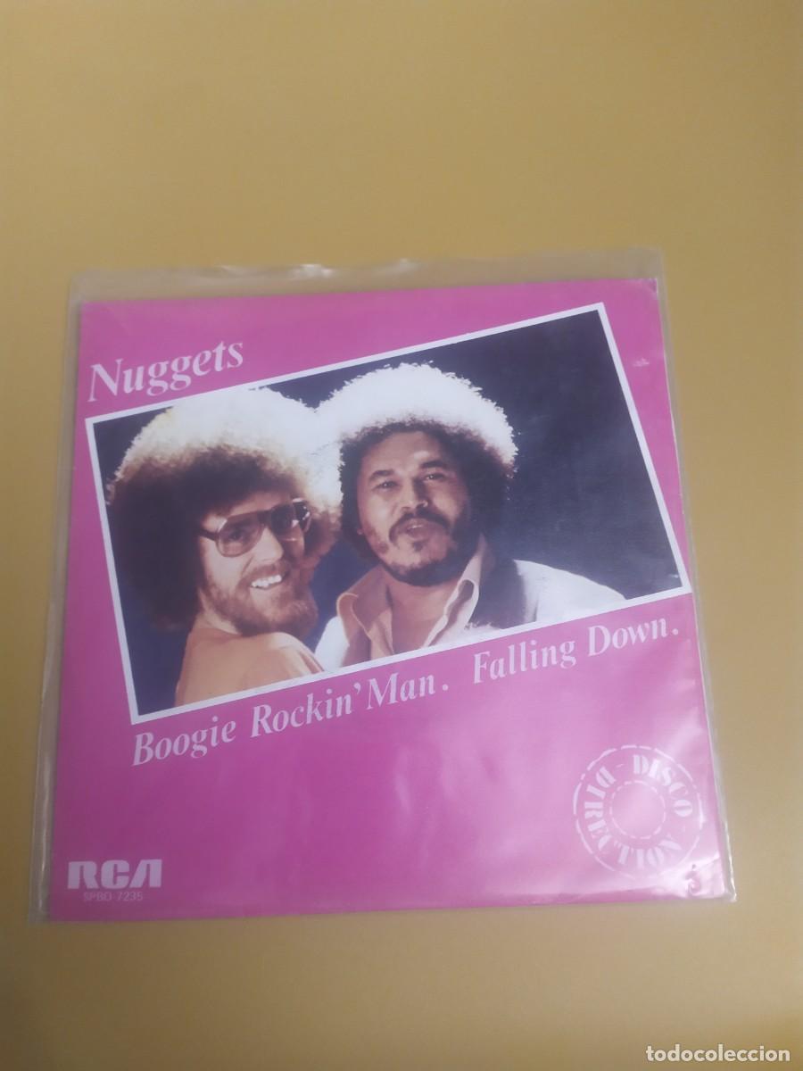 Discos de vinilo: Nuggets - Boogie Rockin man / Falling down 1980 - Foto 1
