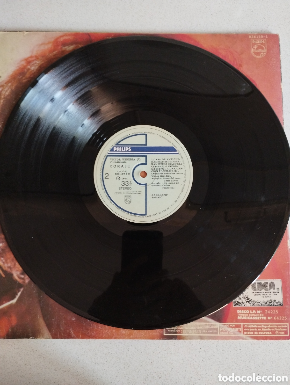 Discos de vinilo: V&iacute;ctor Heredia coraje - Foto 7