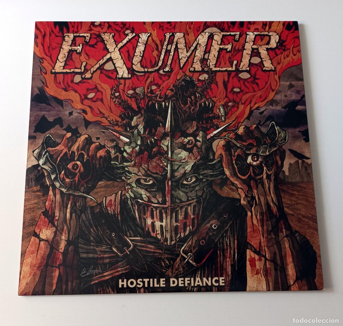 Discos de vinilo: LP EXUMER - HOSTILE DEFIANCE - Foto 1
