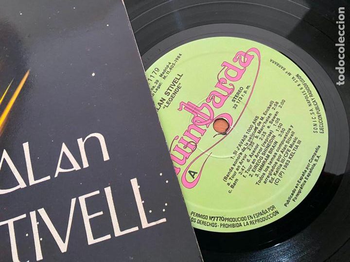 Discos de vinilo: ALAN STIVELL (LEGEND) LP ESPA&Ntilde;A 1984 (B-57) - Foto 2