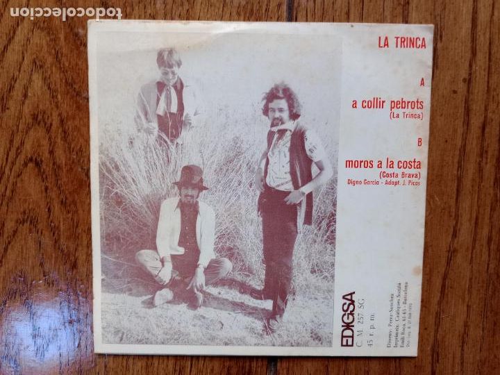 Discos de vinilo: La Trinca - a collir pebrots + moros a la costa - Foto 2