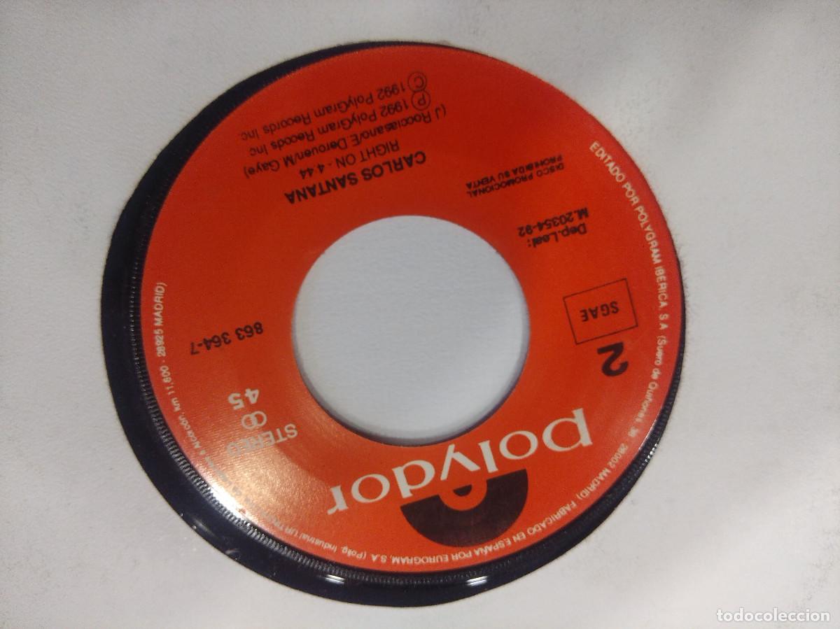 Discos de vinilo: SANTANA/RIGHT ON/SINGLE PROMOCIONAL. - Foto 2