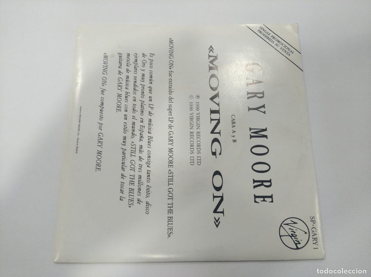Discos de vinilo: GARY MOORE/MOVING ON/SINGLE PROMOCIONAL. - Foto 3