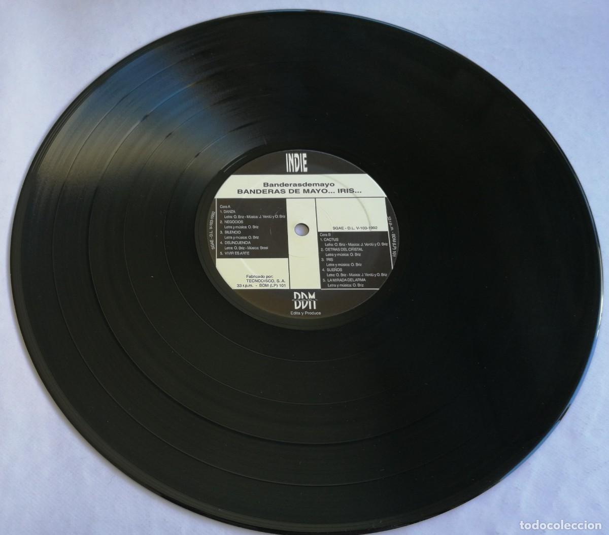 Discos de vinilo: Banderas De Mayo, Iris, Cien % BDM BDM (LP) 101 - Foto 3