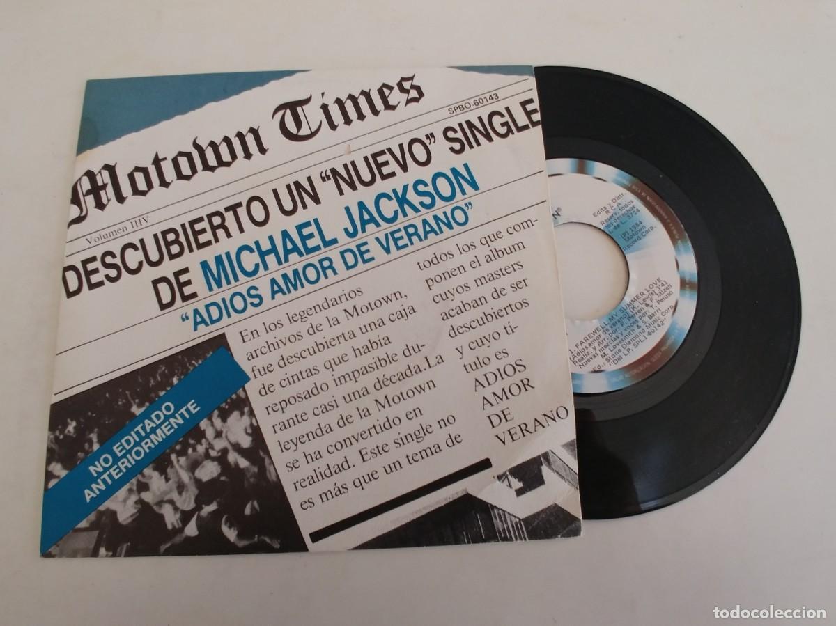 Discos de vinilo: MICHAEL JACKSON-SINGLE ADIOS AMOR DE VERANO-NUEVO - Foto 1