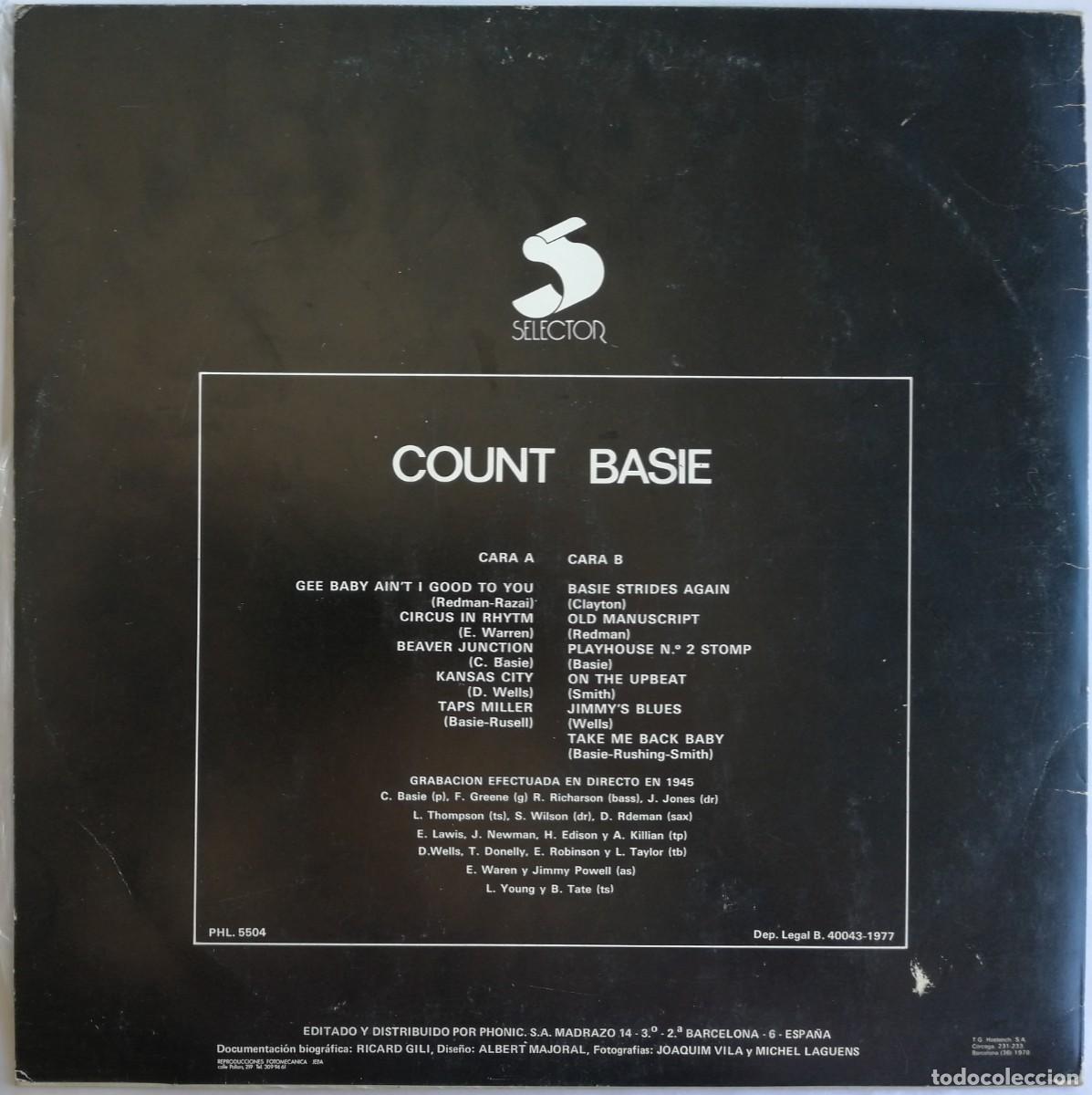 Discos de vinilo: Count Basie, Count Basie, Selector PHL 5504, PHL. 5504 - Foto 2