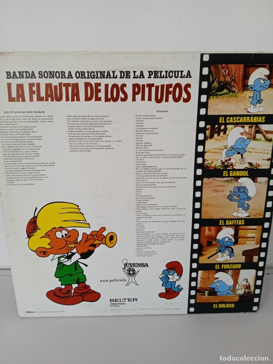 Discos de vinilo: LA FLAUTA DE LOS PITUFOS - Foto 2