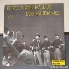 Discos de vinilo: LOS ESTUDIANTES ” EL ROCK AND ROLL DE LOS ESTUDIANTES ” LP ALLIGATOR RECORDS REF. 56.0046 ED. 1985