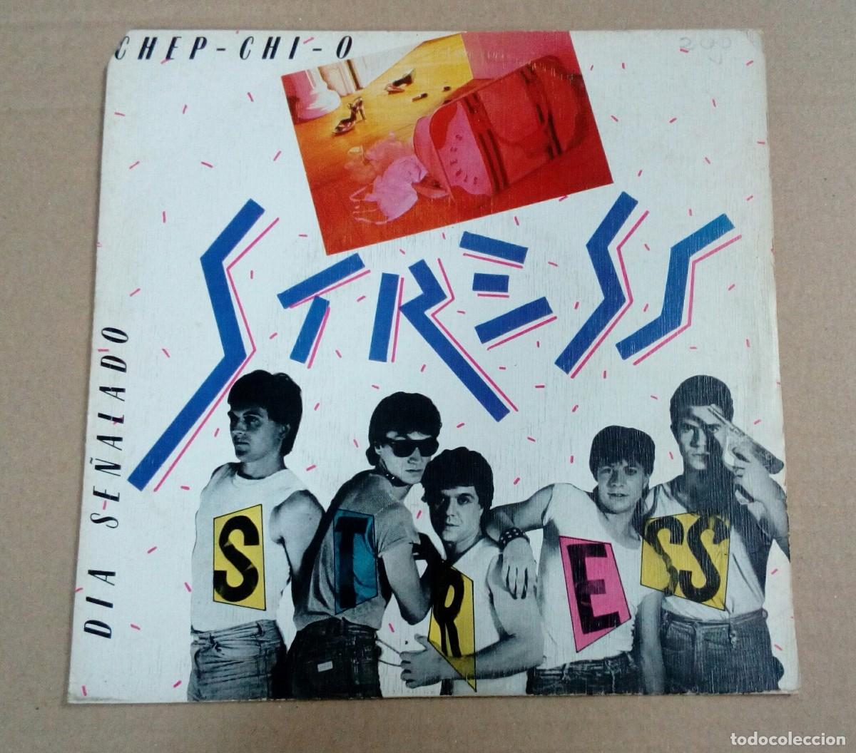 Discos de vinilo: STRESS - Chep chi oh + D&iacute;a se&ntilde;alado - single vinilo - Foto 1