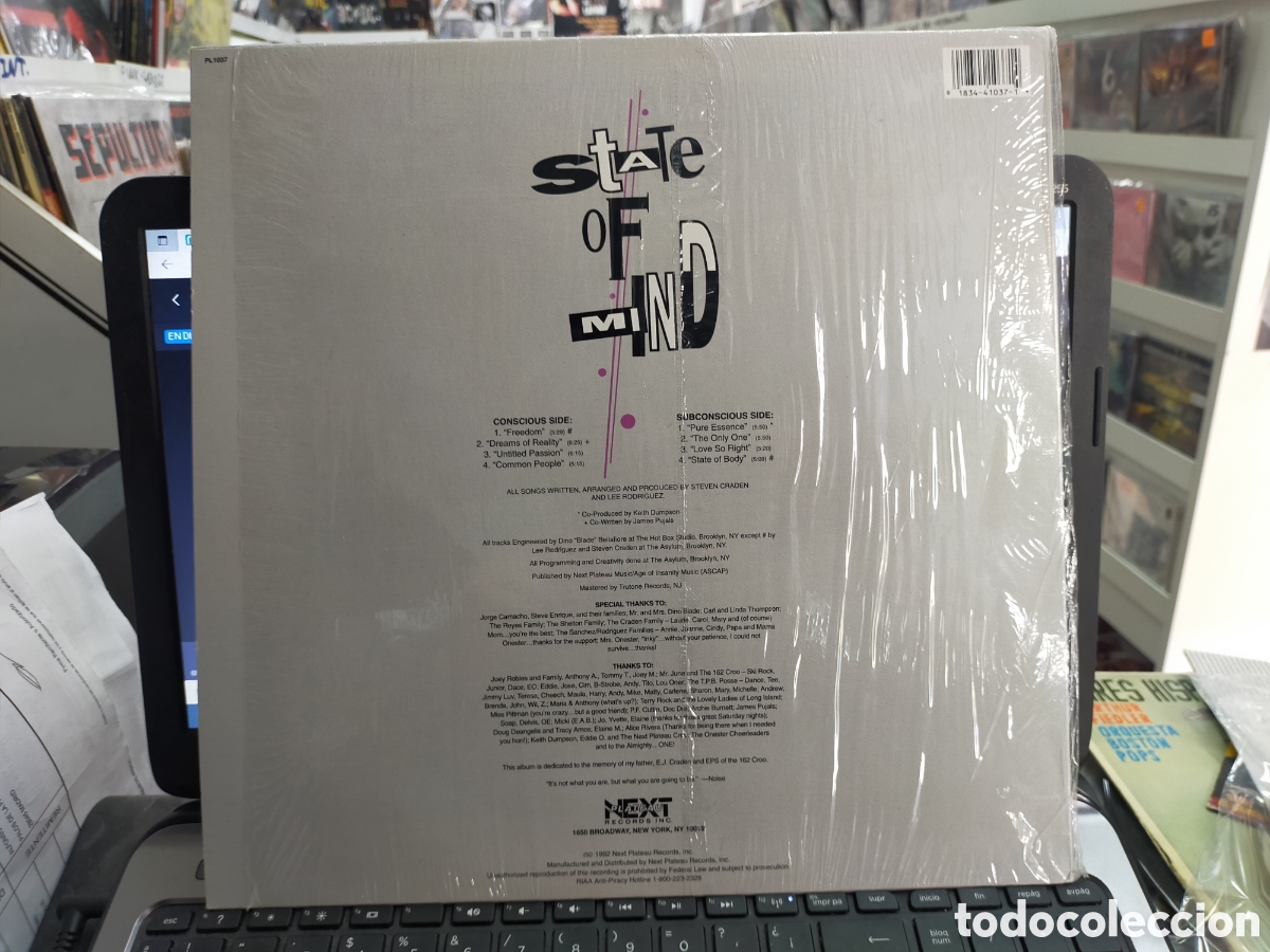 Discos de vinilo: State of mind LP u.s.a. 1992 - Foto 2
