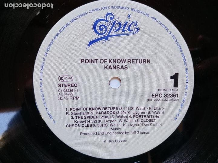 Discos de vinilo: Kansas - point of know return - Foto 4