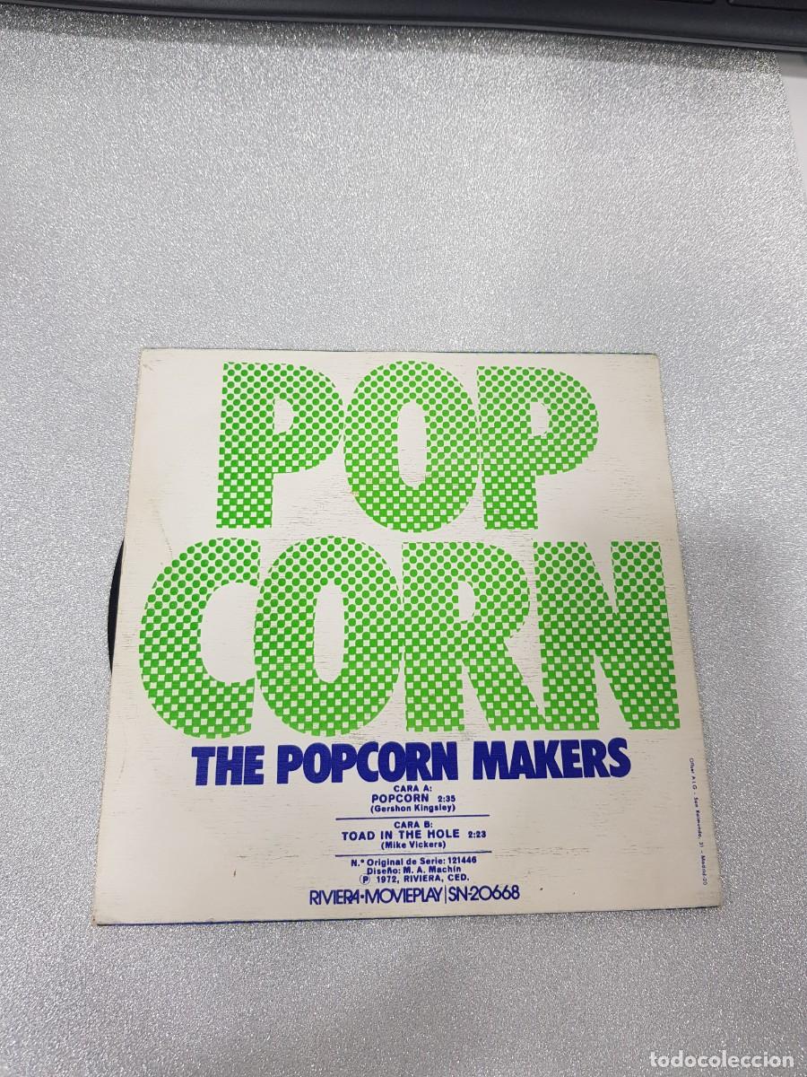 Discos de vinilo: POP CORN, THE POPCORN MAKERS Siete pulgadas - Foto 2