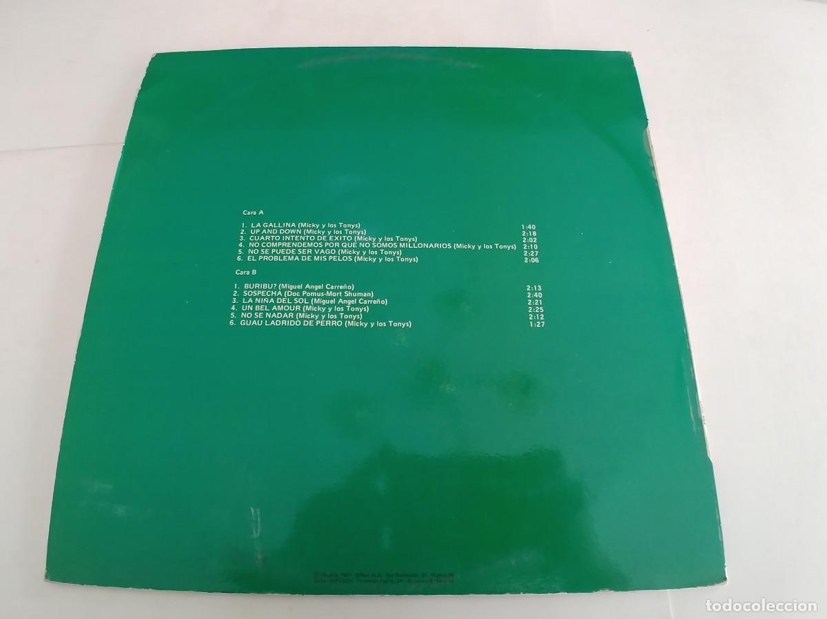 Discos de vinilo: MICKY Y LOS TONYS-LP-CAUDAL - Foto 2