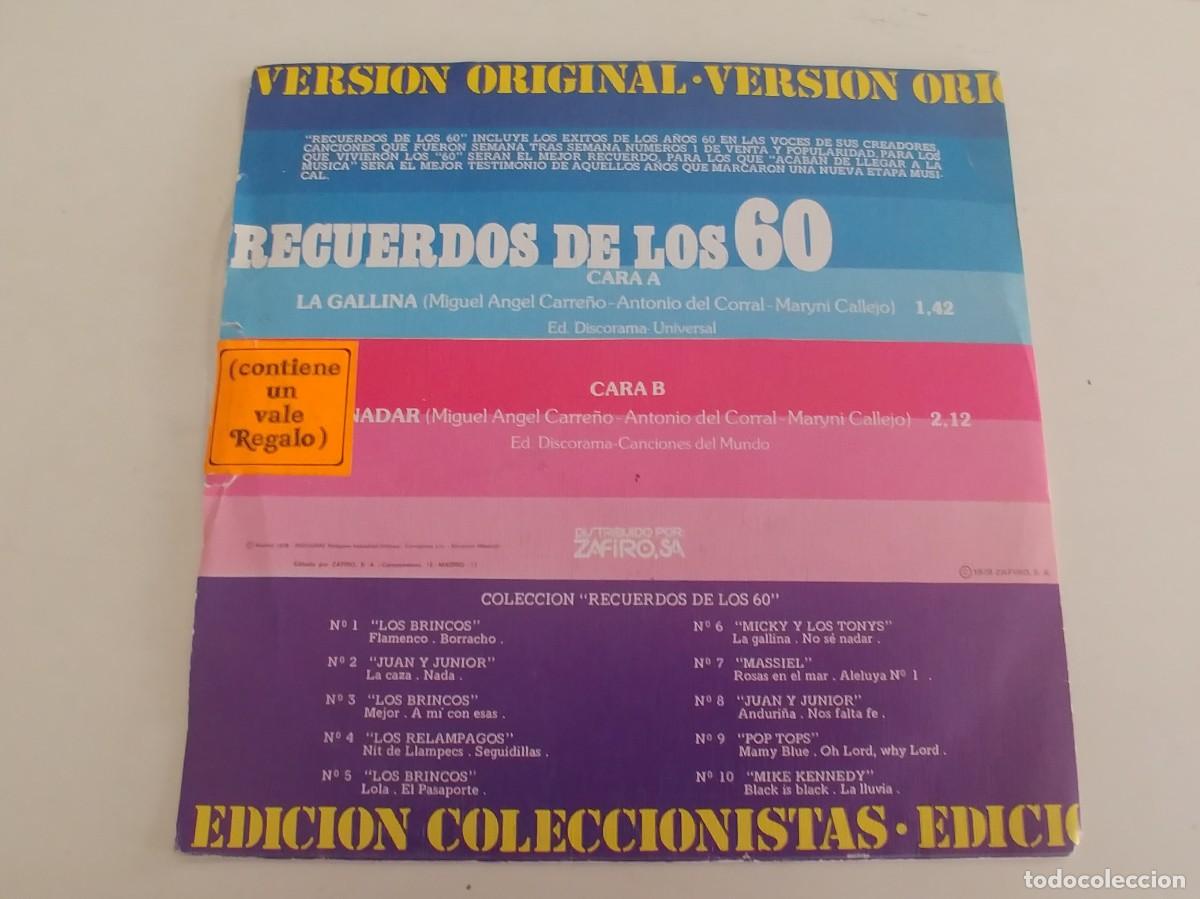 Discos de vinilo: MICKY Y LOS TONYS-SINGLE LA GALLINA - Foto 2