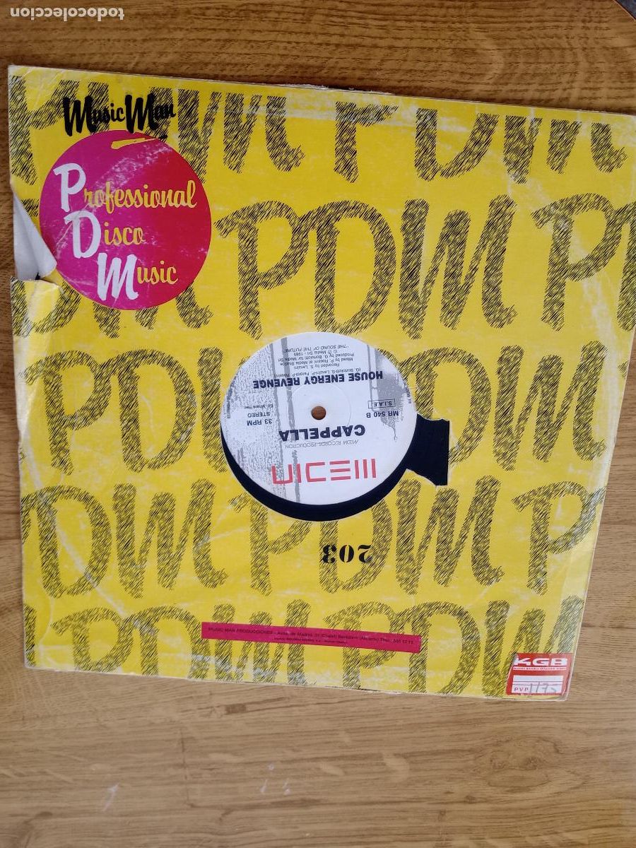 Discos de vinilo: CAPPELLA HOUSE ENERGY REVENGE - Foto 2