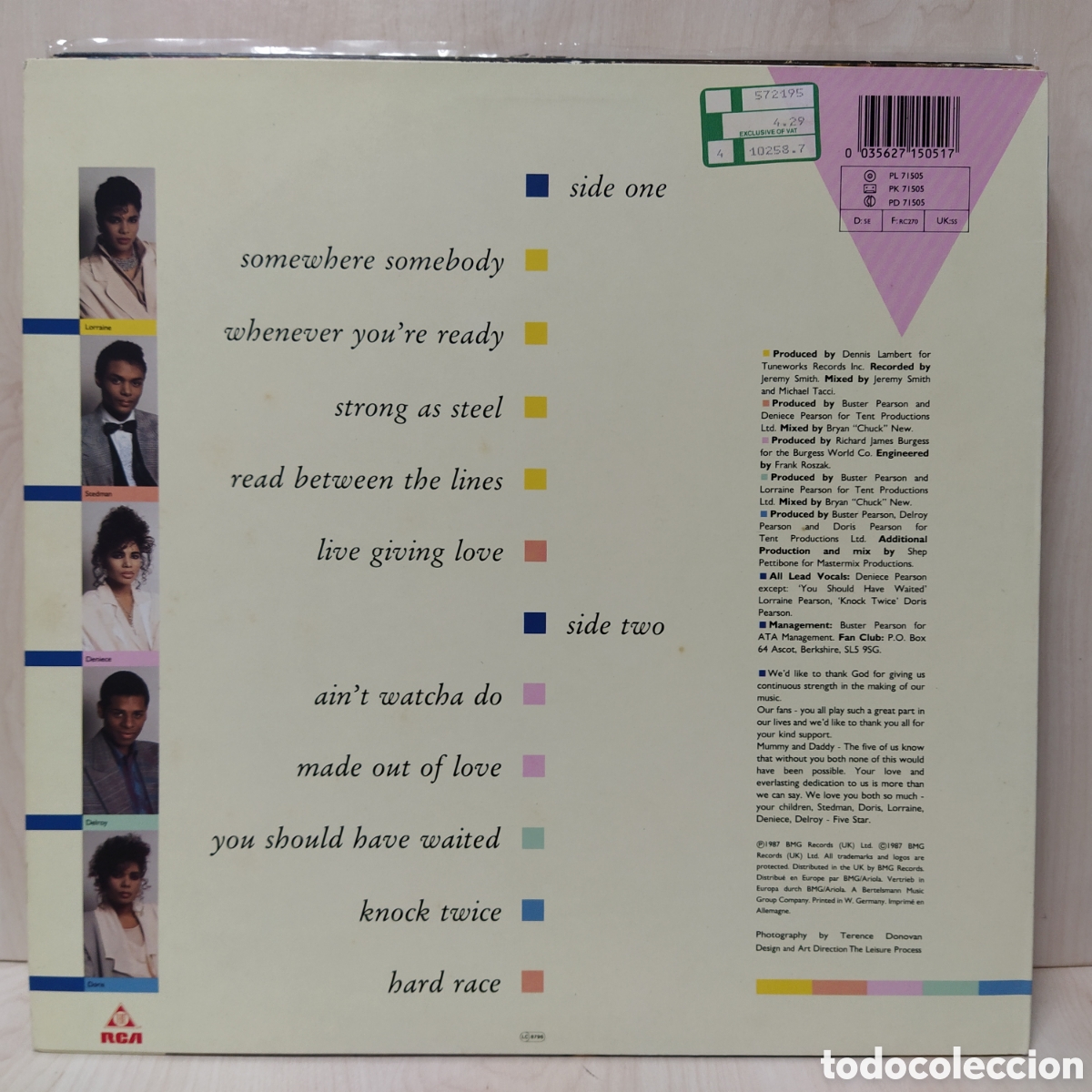 Discos de vinilo: Five Star - Between The Lines (LP) - Foto 2