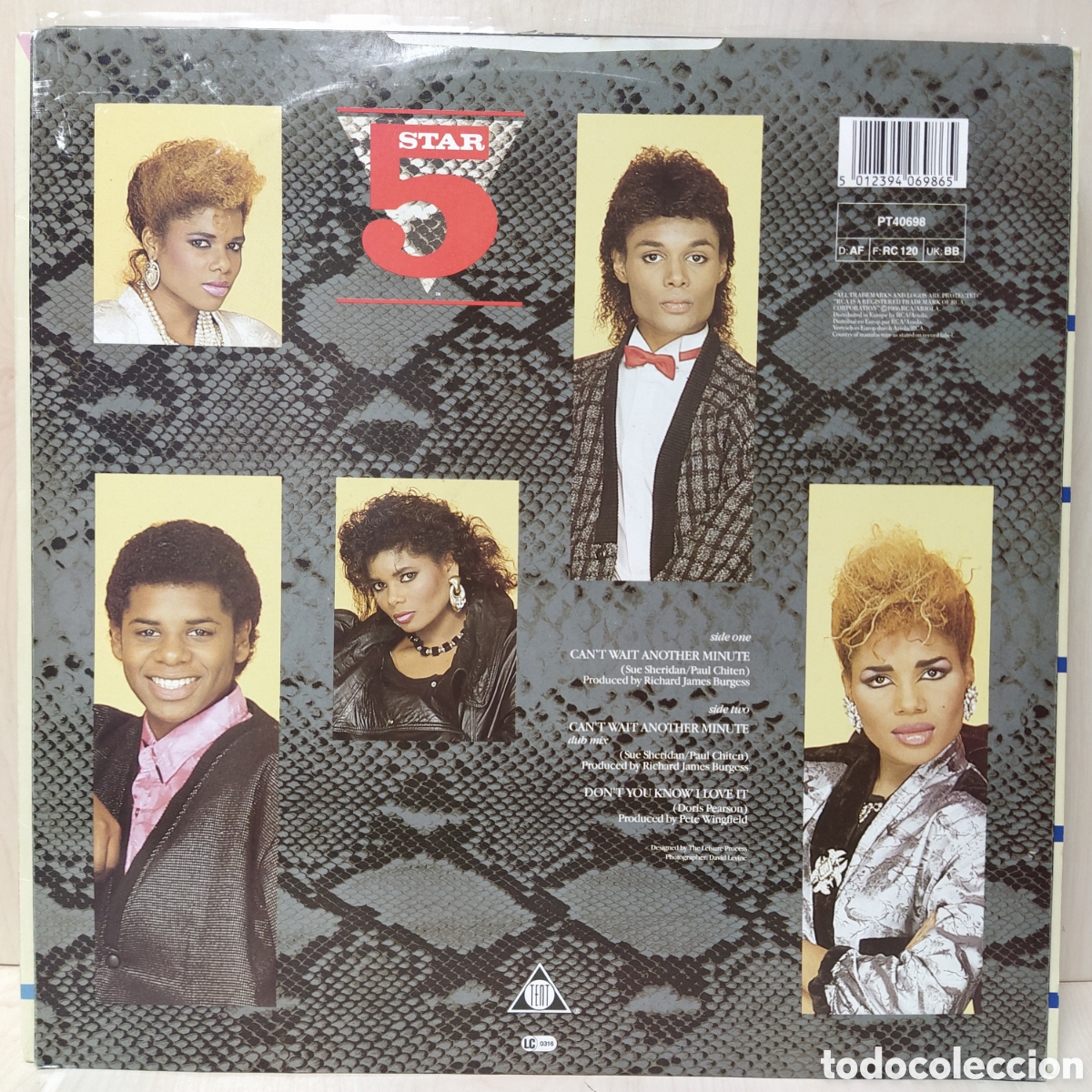 Discos de vinilo: Five Star - Cant Wait Another Minute (12&rdquo;, Maxi) - Foto 2