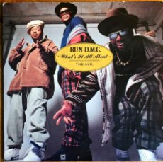 Discos de vinilo: RUN DMC : WHAT'S IT ALL ABOUT / THE AVE [PROFILE - UK 1990] 7”
