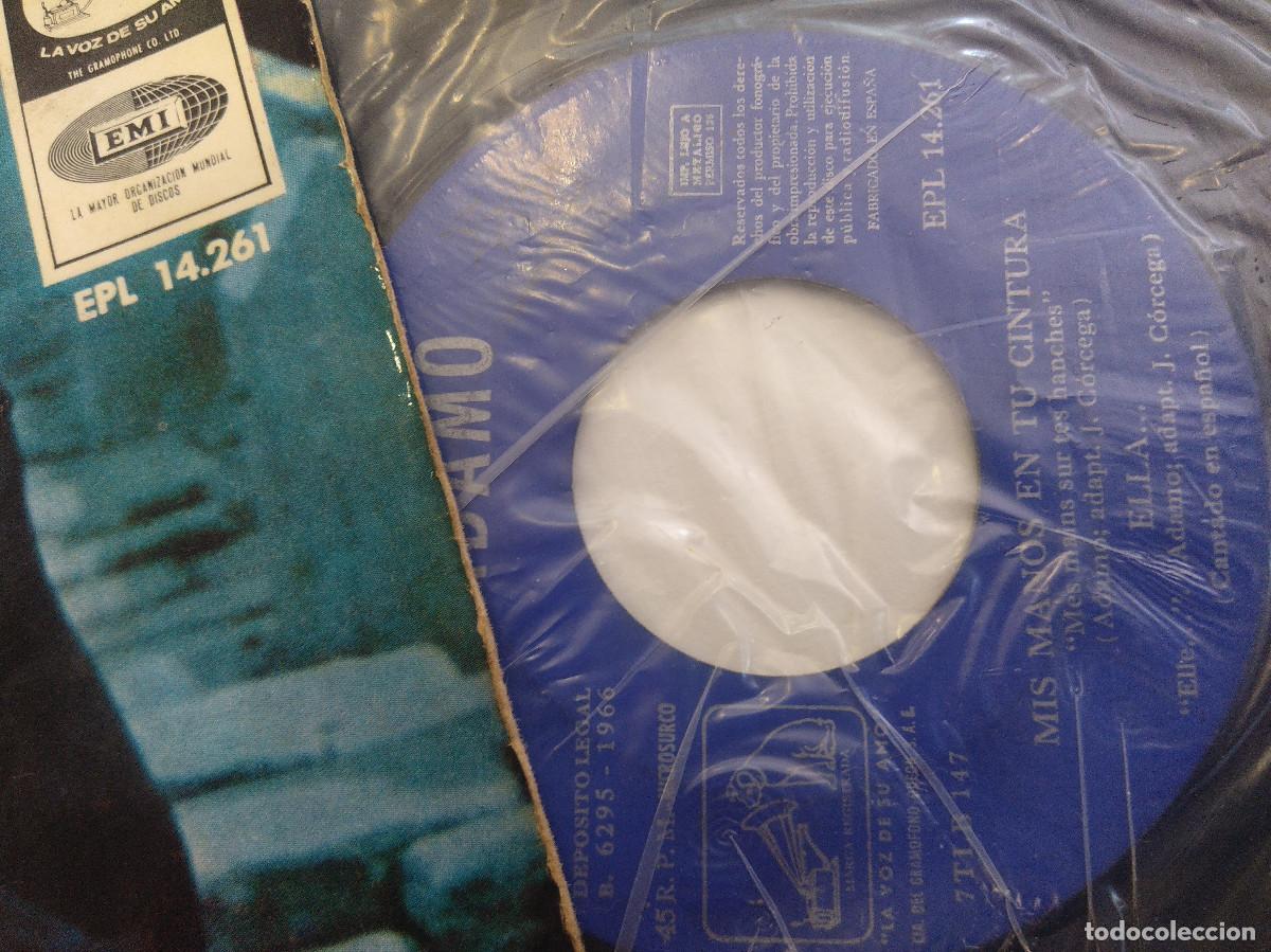 Discos de vinilo: ADAMO/MIS MANOS EN TU CINTURA/SINGLE. - Foto 2