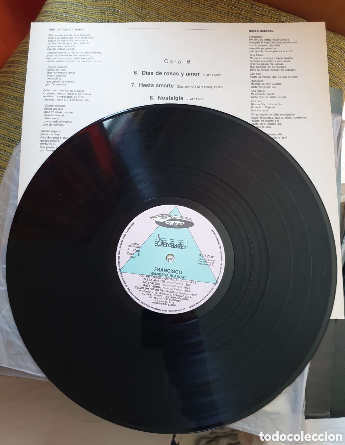 Discos de vinilo: Francisco - bandera blanca - Foto 2