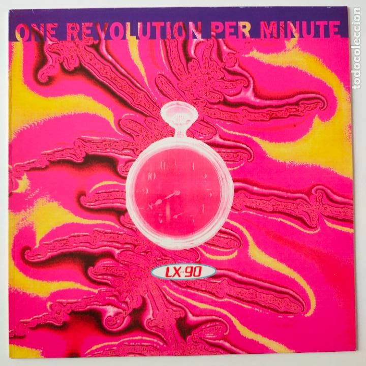 Discos de vinilo: ONE REVOLUTION PER MINUTE- LX-90- SPAIN LP 1992 + INSERT- COMO NUEVO. - Foto 1