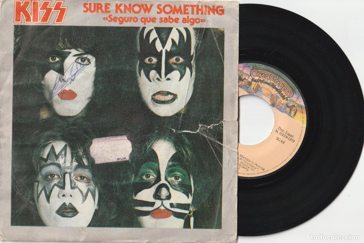 Discos de vinilo: KISS - SURE KNOW SOMETHING (SINGLE CASABLANCA 1979 ESPA&Ntilde;A) - Foto 1