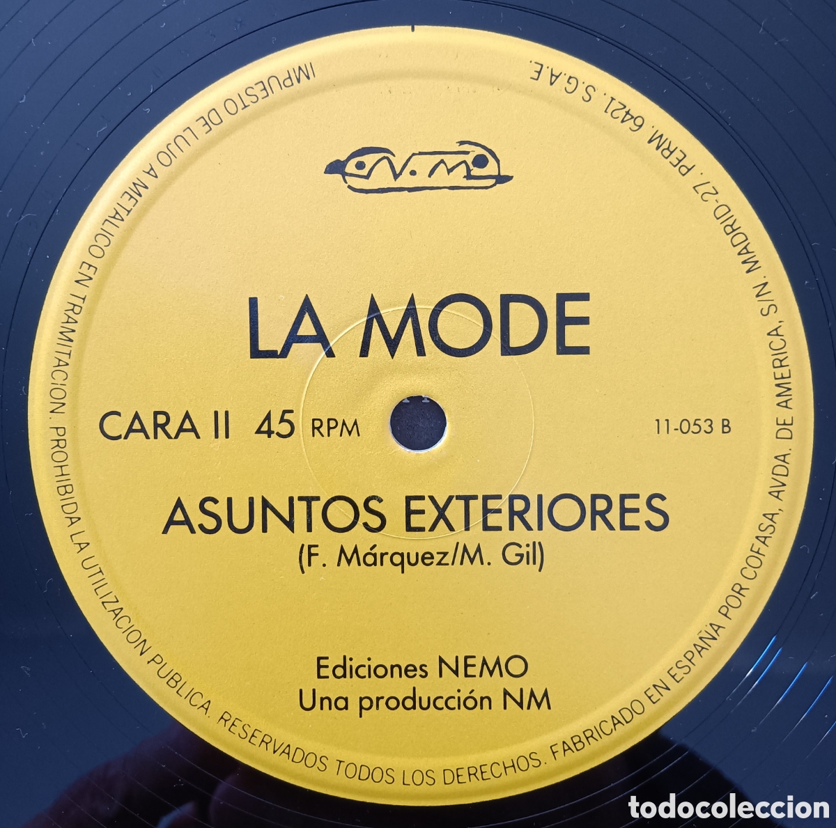 Discos de vinilo: La Mode - Asuntos Exteriores, 1983 - Foto 4