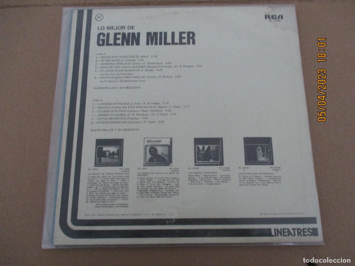 Discos de vinilo: LP Lo Mejor de Glen Miller - Foto 2