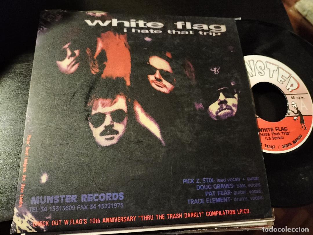 Discos de vinilo: WHITE FLAG / LA SECTA - 7&rdquo; SINGLE MUNSTER 1993 - PUNK - ALTERNATIVE ROCK - Foto 1