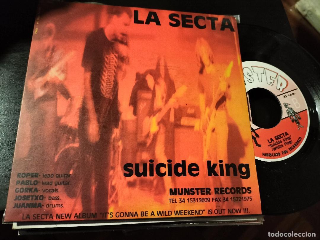 Discos de vinilo: WHITE FLAG / LA SECTA - 7&rdquo; SINGLE MUNSTER 1993 - PUNK - ALTERNATIVE ROCK - Foto 2