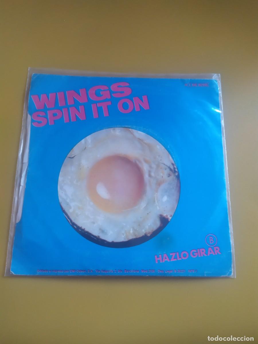 Discos de vinilo: Wings - Getting closer / Spin it on 1979 - Foto 2