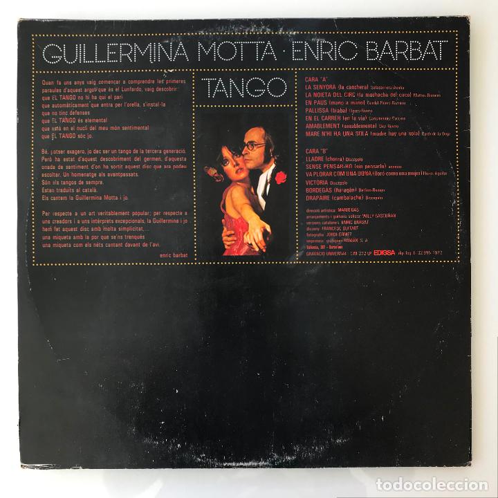 Discos de vinilo: Tango. Guillermina Motta / Eric Barbat. En Catal&aacute;n. - Foto 2