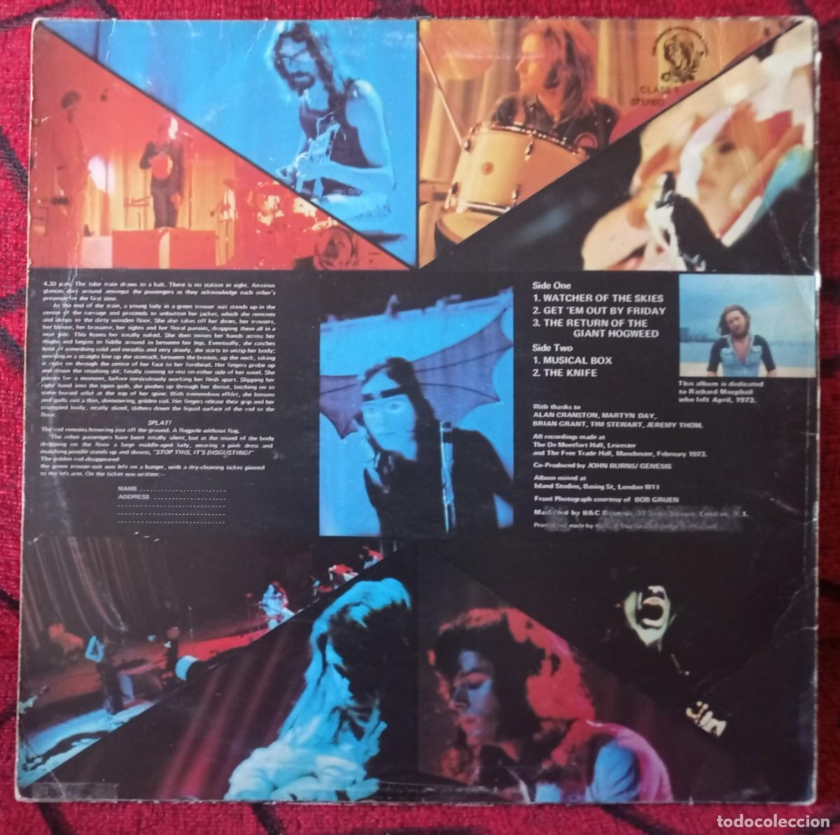 Discos de vinilo: GENESIS ** Live** VINILO ORIGINAL 1973 UK LP - Foto 2