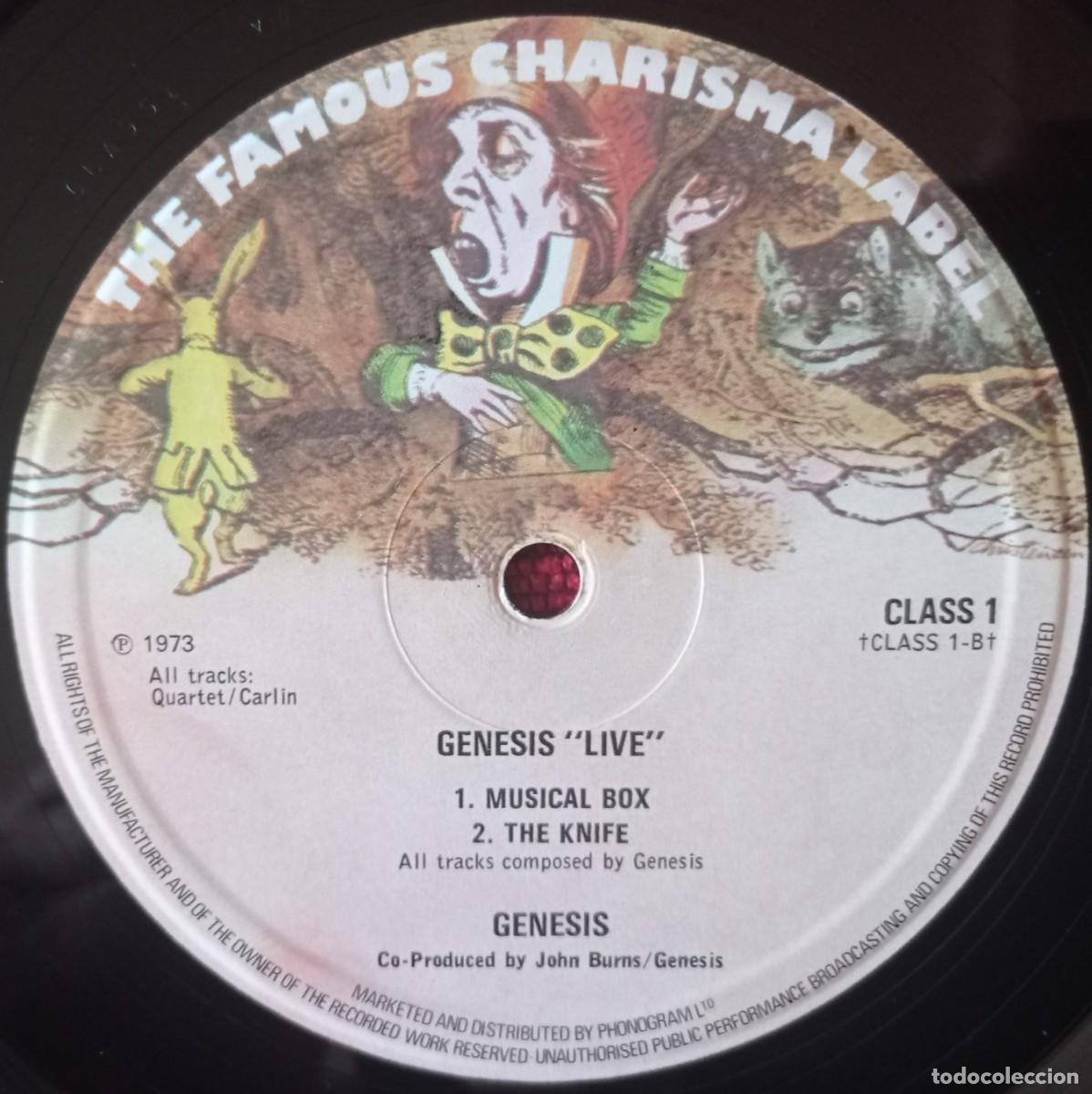 Discos de vinilo: GENESIS ** Live** VINILO ORIGINAL 1973 UK LP - Foto 3