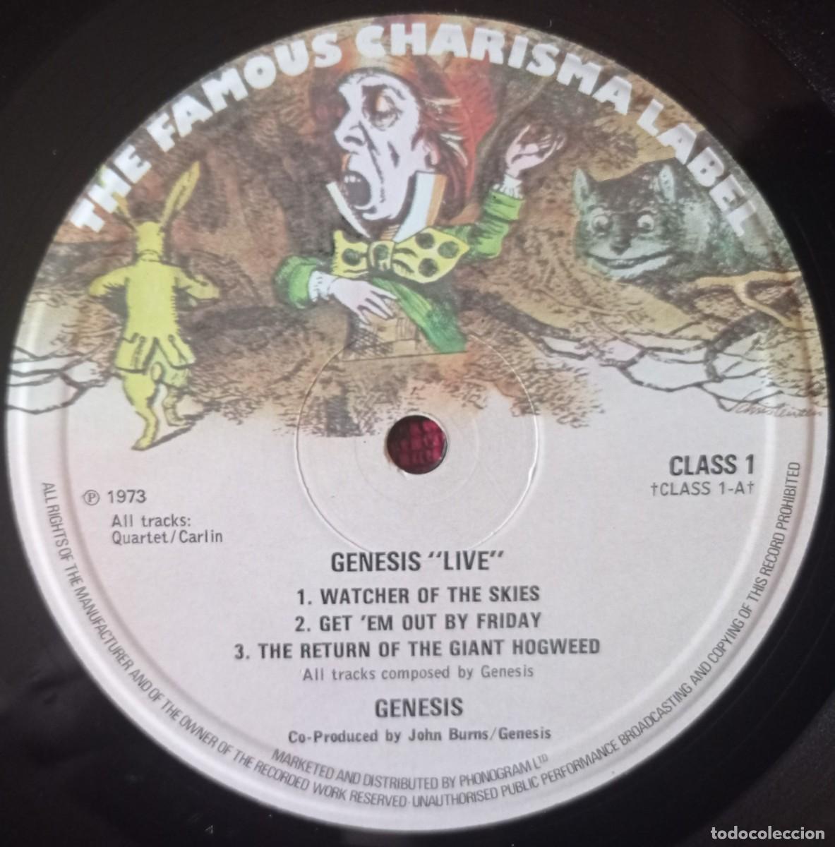 Discos de vinilo: GENESIS ** Live** VINILO ORIGINAL 1973 UK LP - Foto 4