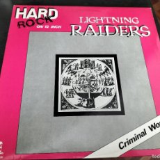 Discos de vinilo: LIGHTNING RIDERS - CRIMINAL WORLD - 12” MAXI HOLANDA ISLAND 1981 - PUNK ROCK