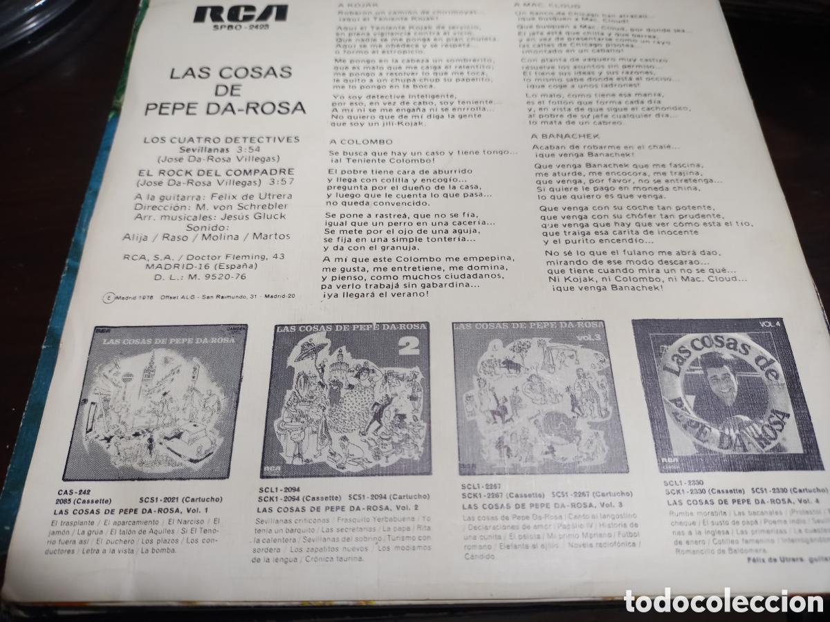 Discos de vinilo: Single chistes las cosas de pepe da rosa - Foto 2