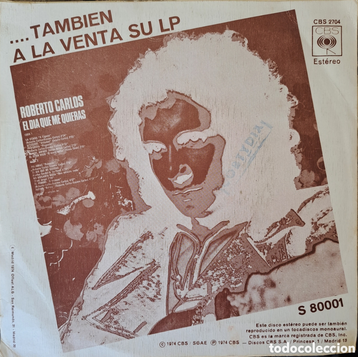 Discos de vinilo: ROBERTO CARLOS. ACTITUDES. casa - Foto 2