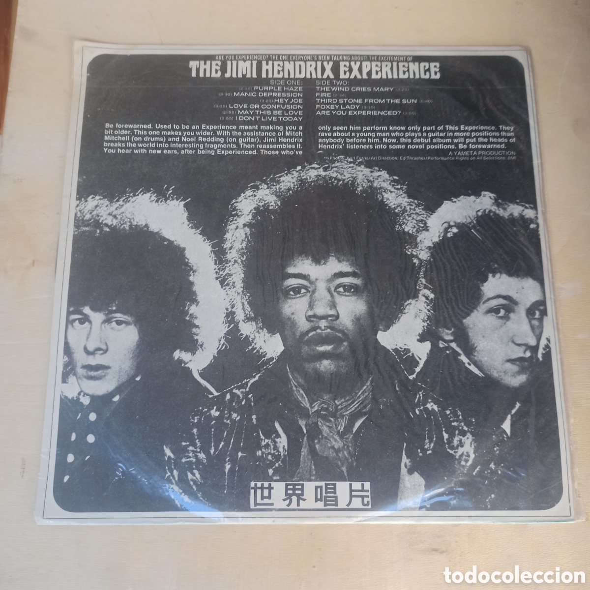 Discos de vinilo: LP THE JIMI HENDRIX EXPERIENCE Are You Experience versi&oacute;n china Disco vinilo - Foto 4