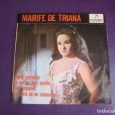 Discos de vinilo: MARIFE DE TRIANA - EP COLUMBIA 1965 CANTA GUITARRA +3 CANCION ESPAÑOLA - COPLA FLAMENCA