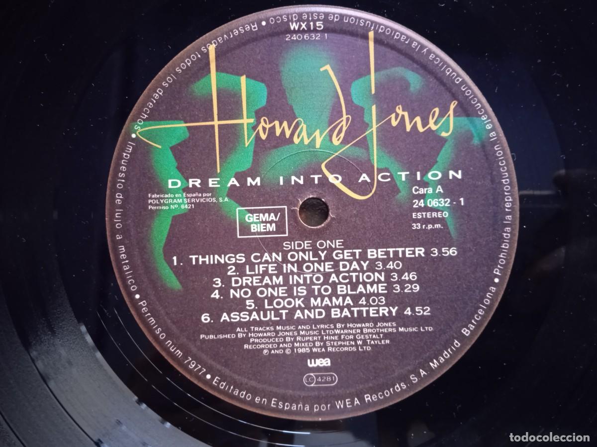 Discos de vinilo: LP Howard Jones - Dream Into Action - Foto 5