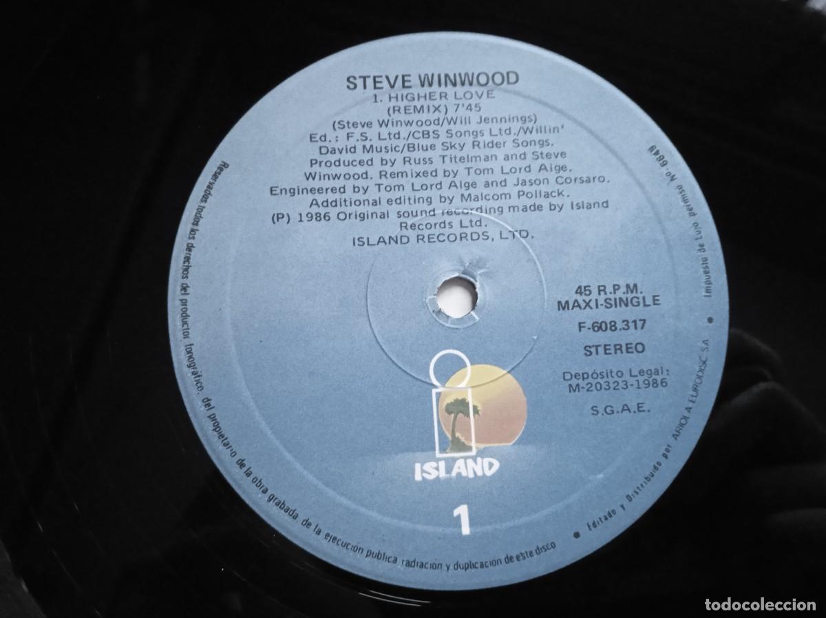 Discos de vinilo: Maxi Single Steve Winwood - Higher Love - Foto 4