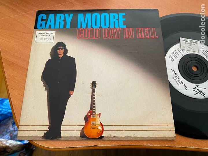 Discos de vinilo: GARY MOORE (GOLD DAY IN HELL) SINGLE 1992 (EPI12) - Foto 1