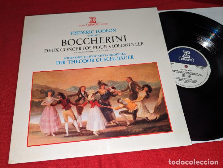 Disques de vinyle: BOURNEMOUTH SINFONIETTA Guschlbauer F.LODEON Boccherini Deux Concertos violoncelle 9+10 LP 1977 FRAN