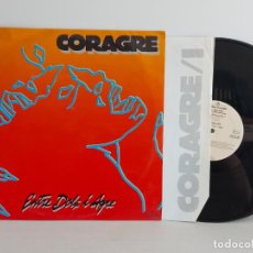 Discos de vinilo: CORAGRE / ENTRE DOLÇ I AGRE / LP-AUDIO-VISUALS-1990 / MBC. ***/***INSERTO