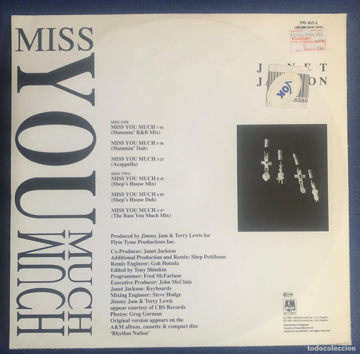 Discos de vinilo: Janet Jackson. Lote 2 LPs + 4 Maxi single 12&acute; - Foto 22